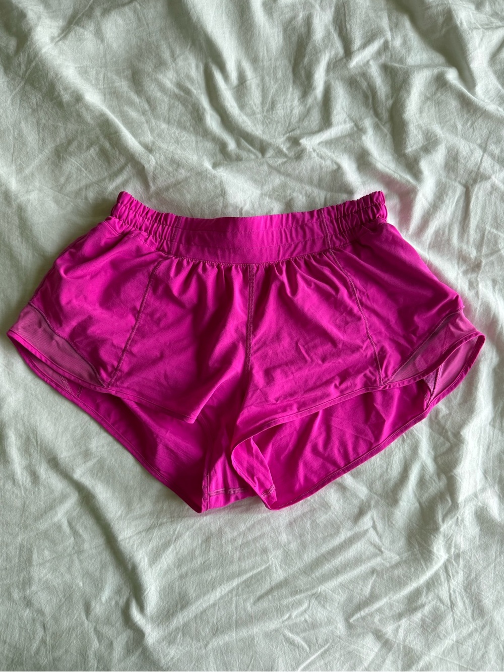 Lululemon Sonic Pink Hotty Hot Athletic Running Shorts SIZE 10
